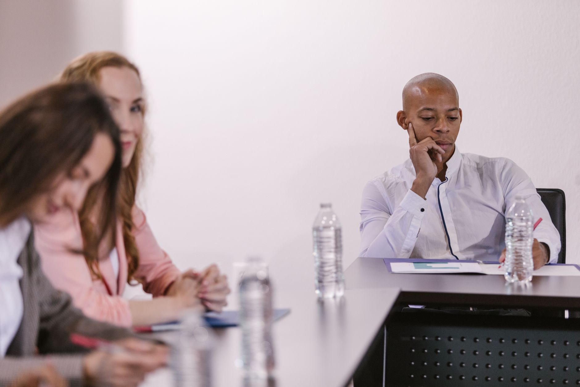 Business partners discussing legal compliance in South Africa